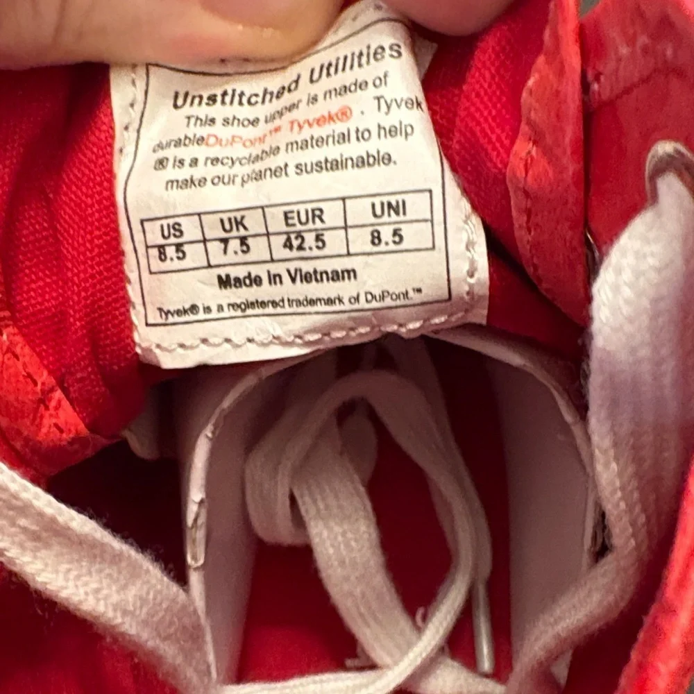 Palladium Red High-Top Sneakers